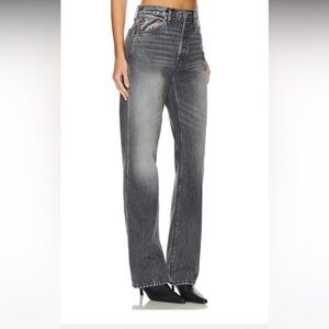 Re/Done 70s Extra Stretch Ultra High Rise Jean in Silver Fade